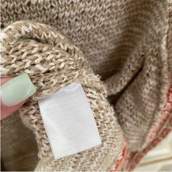 Umgee Beige Knit Cardigan size Small - Picture 5 of 5